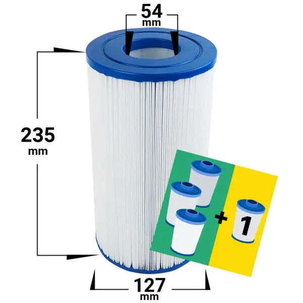 Spafilter 4-pack | Swebad | Serenity | Vita Spa | Infinity | Master Spas | Aquavia | Artesian | Viking | Cal Spas | Caldera | Bullfrog | Coleman e.a