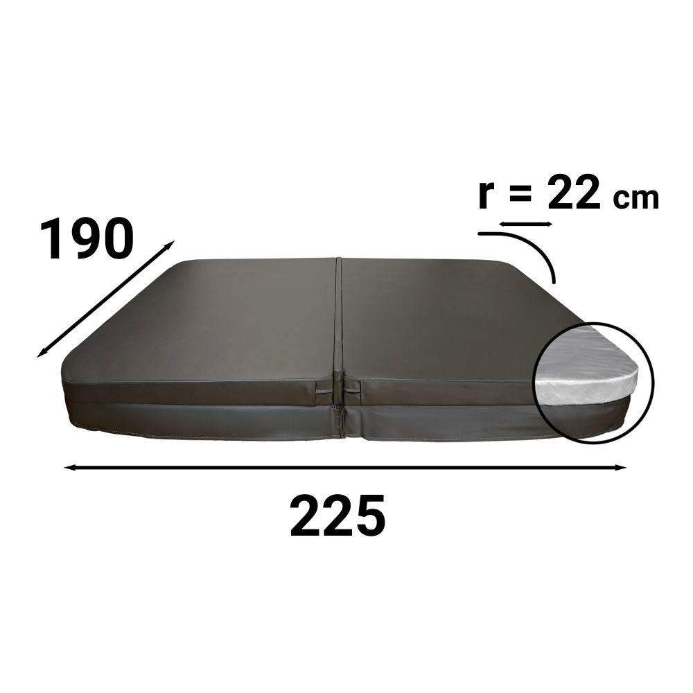 Rechthoekige spa-afdekking-225x190r22-111284