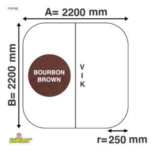 Spa cover | 220x220 r25 | Bruin | 1121122