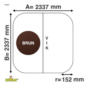 Spa cover | 233,7x233,7 r15 | Bruin | 112151