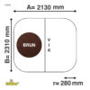 Spa cover | 213x231 r28 | Bruin | 1122102