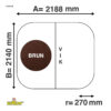 Spa cover | 218,8x214 r27 | Bruin | 1122116