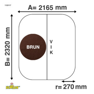 Spa cover | 216,5x232 r27 | Bruin | 1122117