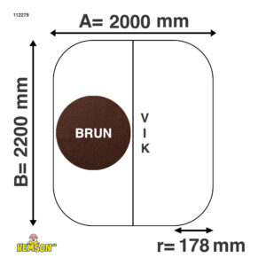 Spa cover | 200x220 r17 | Bruin | 112279