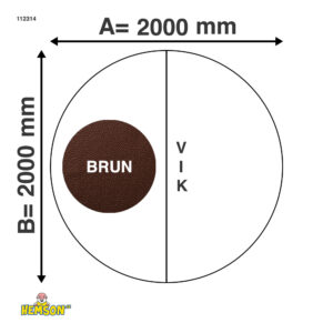 Spa cover | Rond 200 | Bruin | 112314
